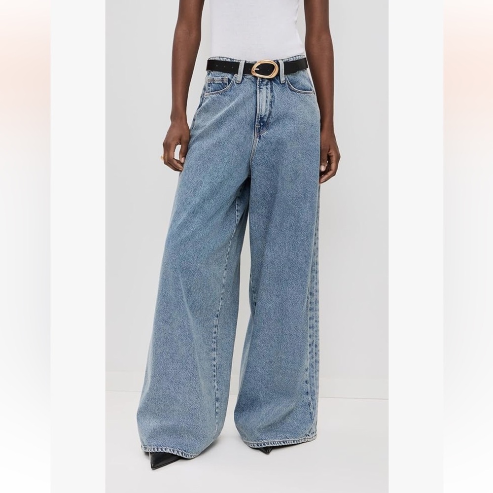 Good American Light Blue extra Flare Jeans - Picture 2 of 10
